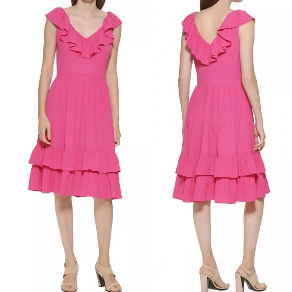 strapless open back dress Berylove Women Light Pink Bridesmaid Dress with Short Sleeves Maxi A Line Tulle Lace Wedding Guest Dress, Light Pink / US26W